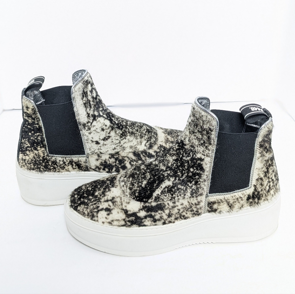 P448 Lucy high top calf hair platform sneakers - Picture 16 of 16